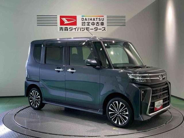 タントカスタムＲＳナビ　ドラレコ　エンスタ　ＥＴＣ　前席シートヒーター　両側スライドドア　下回り防錆済み　ターボ　４ＷＤ　スマートキー　エアバッグ　アルミ　ＡＢＳ　キーフリー（青森県）の中古車