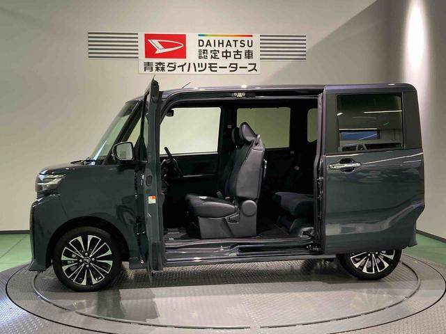 タントカスタムＲＳ下回り防錆済み　前席シートヒーター　ターボ　４ＷＤ　スマートキ−　エアバッグ　アルミ　ＡＢＳ　キーフリー（青森県）の中古車