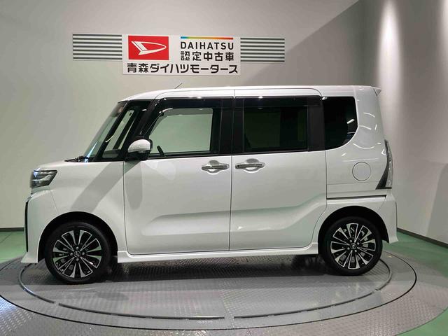 タントカスタムRSナビ 下回り防錆済み 前席シートヒーター ターボ 4WD スマートキ− エアバッグ アルミ ABS キーフリー(青森県)の中古車