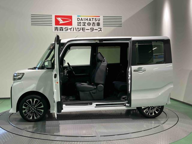 タントカスタムRSナビ 下回り防錆済み 前席シートヒーター ターボ 4WD スマートキ− エアバッグ アルミ ABS キーフリー(青森県)の中古車