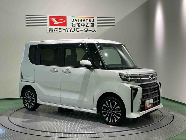 タントカスタムRSナビ 下回り防錆済み 前席シートヒーター ターボ 4WD スマートキ− エアバッグ アルミ ABS キーフリー(青森県)の中古車