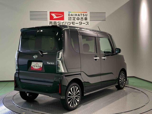 タントカスタムRSナビ 下回り防錆済み 前席シートヒーター ターボ 4WD スマートキ− エアバッグ アルミ ABS キーフリー(青森県)の中古車