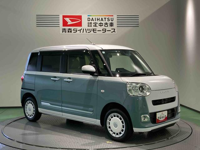 ムーヴキャンバスストライプスＧ下回り防錆済み　前席シートヒーター　スマートキー　キーフリー　４ＷＤ　エアバッグ　ＡＢＳ（青森県）の中古車