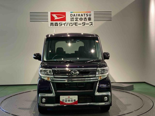 タントカスタムＲＳ　トップエディションＳＡIIナビ　下回り防錆済み　スマートキー　ターボ　アルミ　ＡＢＳ　キーフリー　ナビ　４ＷＤ（青森県）の中古車
