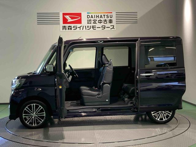 タントカスタムＲＳ　トップエディションＳＡIIナビ　下回り防錆済み　スマートキー　ターボ　アルミ　ＡＢＳ　キーフリー　ナビ　４ＷＤ（青森県）の中古車