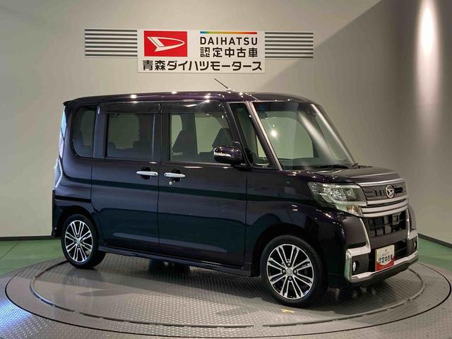 タントカスタムＲＳ　トップエディションＳＡIIナビ　下回り防錆済み　スマートキー　ターボ　アルミ　ＡＢＳ　キーフリー　ナビ　４ＷＤ（青森県）の中古車