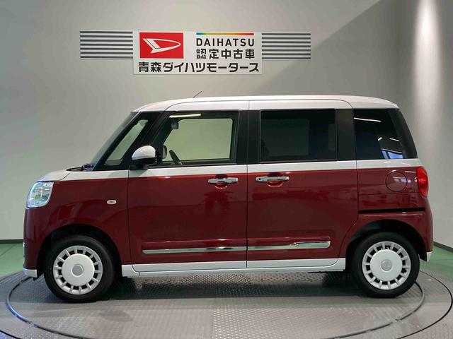 ムーヴキャンバスストライプスG下回り防錆済み 前席シートヒーター 両側スライドドア スマートキー キーフリー 4WD エアバッグ ABS(青森県)の中古車