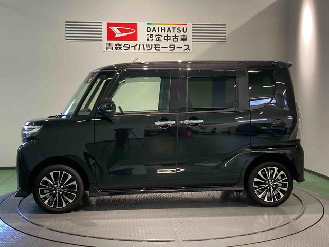 タントカスタムＲＳナビ　前席シートヒーター　下回り防錆済み　アルミ　ターボ　４ＷＤ　エアバッグ　キーフリー　スマートキ−　ＡＢＳ（青森県）の中古車