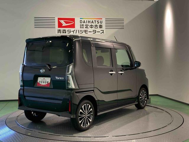 タントカスタムＲＳナビ　前席シートヒーター　下回り防錆済み　アルミ　ターボ　４ＷＤ　エアバッグ　キーフリー　スマートキ−　ＡＢＳ（青森県）の中古車