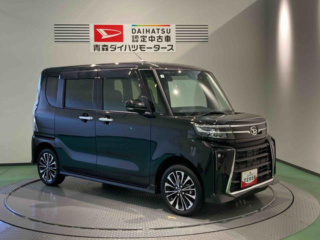 タントカスタムＲＳナビ　前席シートヒーター　下回り防錆済み　アルミ　ターボ　４ＷＤ　エアバッグ　キーフリー　スマートキ−　ＡＢＳ（青森県）の中古車