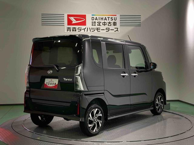 タントカスタムＸ下回り防錆済み　前席シートヒーター　キーレス　４ＷＤ　アルミ　ＡＢＳ　スマートキー　エアバッグ（青森県）の中古車