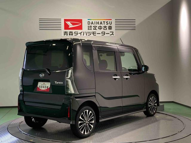 タントカスタムＲＳ下回り防錆済み　前席シートヒーター　アルミ　ターボ　４ＷＤ　エアバッグ　キーフリー　スマートキ−　ＡＢＳ（青森県）の中古車