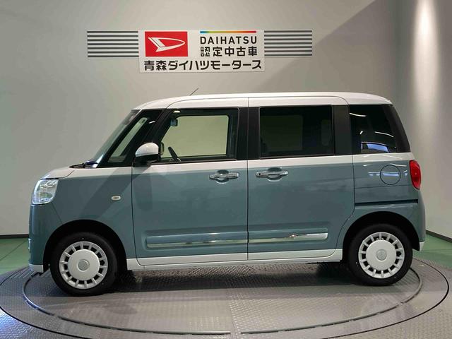 ムーヴキャンバスストライプスG下回り防錆済み 前席シートヒーター スマートキー キーフリー 4WD エアバッグ ABS(青森県)の中古車