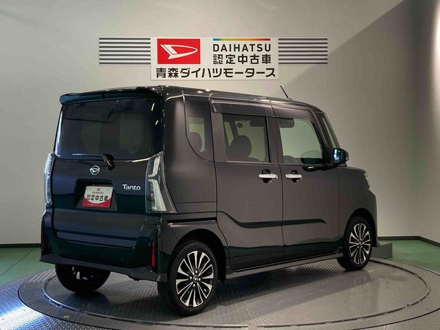 タントカスタムＲＳナビ　前席シートヒーター　下回り防錆済み　アルミ　ターボ　４ＷＤ　エアバッグ　キーフリー　ＡＢＳ（青森県）の中古車