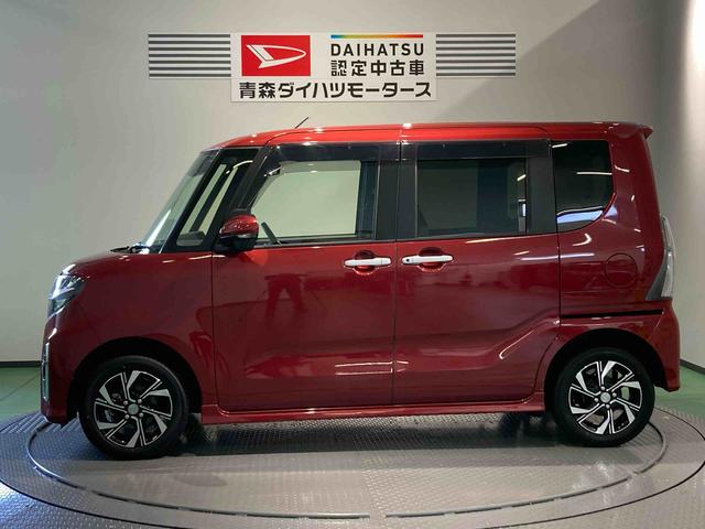 タントカスタムXナビ ドラレコ 前席シートヒーター 下回り防錆済み キーフリー 4WD スマートキー ABS エアバッグ アルミ(青森県)の中古車