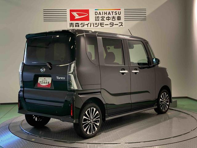 タントカスタムRSディスプレイオーディオ 前席シートヒーター 下回り防錆済み アルミ ターボ 4WD スマートキー エアバッグ キーフリー ABS(青森県)の中古車