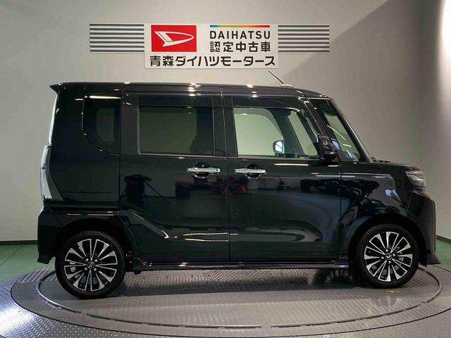 タントカスタムＲＳナビ　前席シートヒーター　下回り防錆済み　アルミ　ターボ　４ＷＤ　スマートキー　エアバッグ　キーフリー　ＡＢＳ（青森県）の中古車