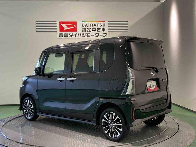 タントカスタムＲＳナビ　前席シートヒーター　下回り防錆済み　ターボ　スマートキ−　４ＷＤ　アルミ　ＡＢＳ　エアバッグ　キーフリー（青森県）の中古車