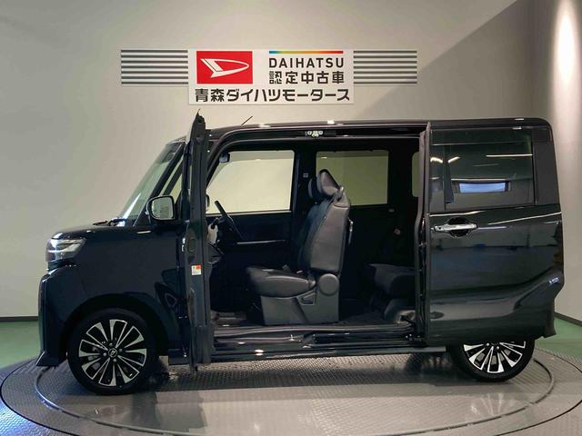 タントカスタムRSナビ 下回り防錆済み 前席シートヒーター ターボ 4WD アルミ スマートキ− ABS キーフリー エアバッグ(青森県)の中古車