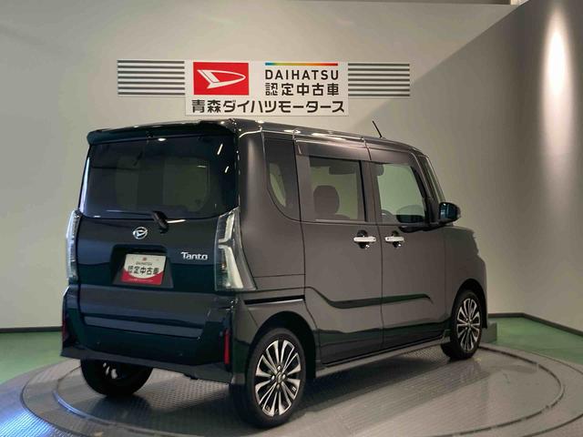 タントカスタムRSナビ 下回り防錆済み 前席シートヒーター ターボ 4WD アルミ スマートキ− ABS キーフリー エアバッグ(青森県)の中古車