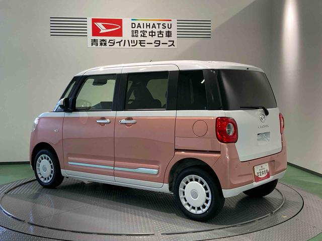 ムーヴキャンバスストライプスGターボ下回り防錆済み 前席シートヒーター パワーウィンドウ 4WD キーレス ターボ スマートキー エアバッグ ABS(青森県)の中古車