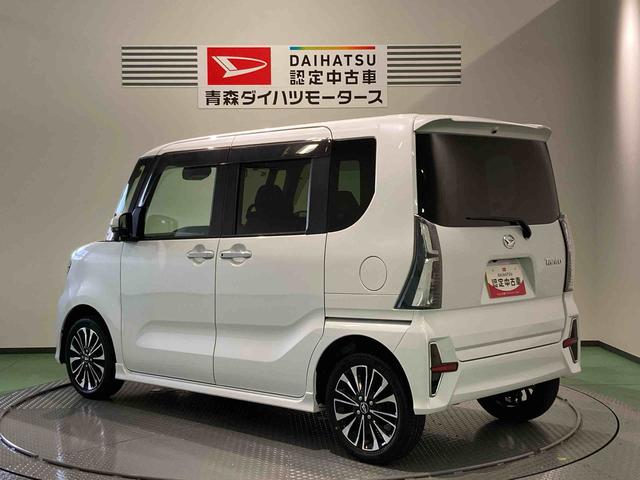 タントカスタムＲＳナビ　前席シートヒーター　パワーウィンドウ　下回り防錆済み　ターボ　４ＷＤ　エアバッグ　スマートキ−　アルミ　キーレス　ＡＢＳ（青森県）の中古車