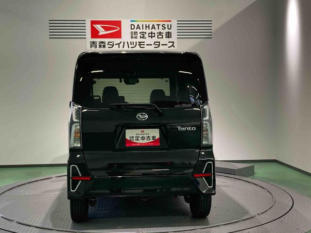 タントカスタムＲＳナビ　ドラレコ　エンスタ　前席シートヒーター　パワーウィンドウ　ＥＴＣ　下回り防錆済み　ターボ　４ＷＤ　エアバッグ　オートハイビーム　スマートキ−　アルミ　キーレス　ＡＢＳ　衝突被害軽減システム（青森県）の中古車