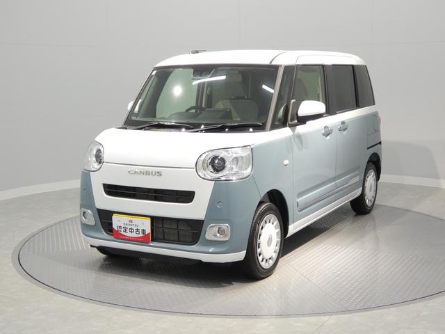 ムーヴキャンバスストライプスG4WD 両側電動スライドドア シートヒーター ホットカップホルダー 置きラクボックス オーディオレス アダプティブLEDヘッドライト クリアランスソナー(岩手県)の中古車