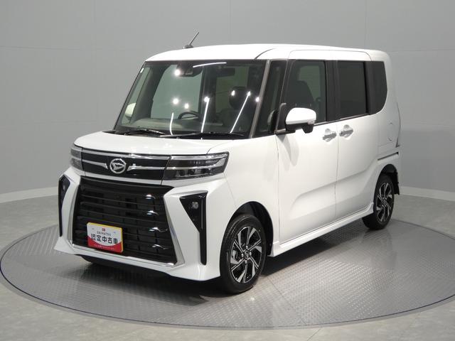 タントカスタムＸ４ＷＤ　両側パワースライドドア　ピラーレス　スマートアシスト　ＬＥＤヘッドライト　クリアランスソナー　シートヒーター（岩手県）の中古車