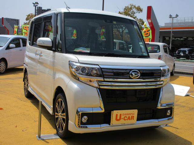 タントカスタムRS トップエディションSAIILEDヘッドライト 両側パワースライドドア ターボ車 ワンオーナーカー 純正アルミホイール キーフリー 記録簿記 衝突回避支援ブレーキ機能(島根県)の中古車