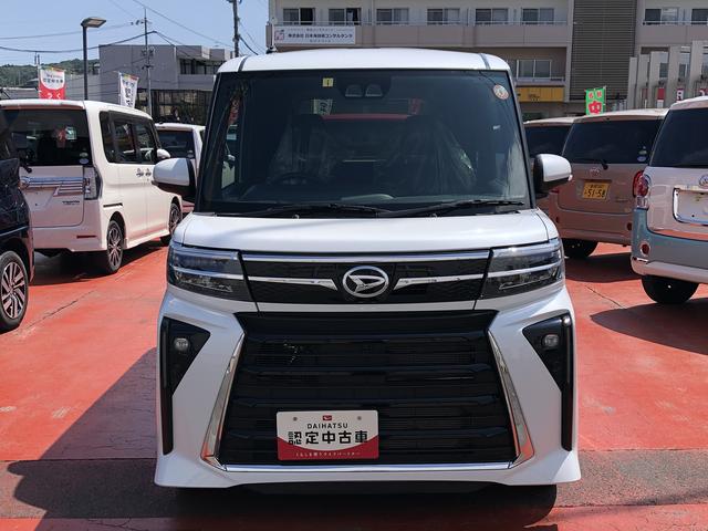 タントカスタムＲＳワンオーナー　ＬＥＤヘッドライト　ターボ　クリアランスソナー　前席シートヒーター　ナビゲーション　禁煙車　記録簿　認定中古車　レーンアシスト　オートマチックハイビーム　衝突回避支援システム搭載車（島根県）の中古車