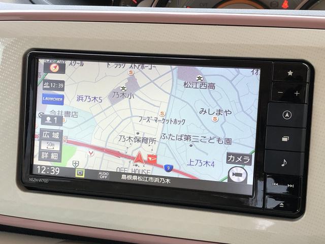 ムーヴキャンバスＧメイクアップリミテッド　ＳＡIIIワンオーナー　ツートンカラー　ＬＥＤヘッドライト　ナビゲーション　ドライブレコーダー　禁煙車　記録簿　認定中古車　レーンアシスト　オートマチックハイビーム　衝突回避支援システム搭載車（島根県）の中古車