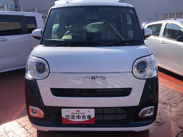 ムーヴキャンバスストライプスGツートンカラー LEDヘッドライト/フォグランプ 両側パワースライドドア コーナーセンサー 運転席/助手席シートヒーター 禁煙車 記録簿 認定中古車 レーンアシスト 衝突回避支援システム搭載車(島根県)の中古車