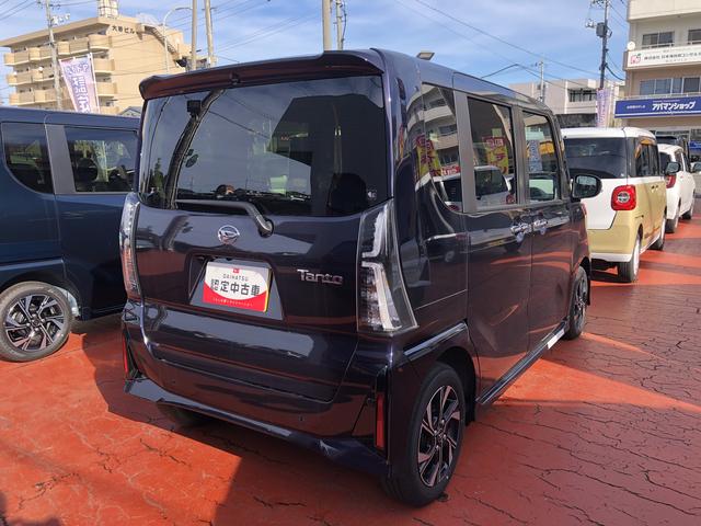 タントカスタムＸＬＥＤヘッドライト／フォグランプ　コーナーセンサー　運転席／助手席シートヒーター　両側パワ−スライドドア　禁煙車　記録簿　認定中古車　レーンアシスト　衝突回避支援システム搭載車（島根県）の中古車