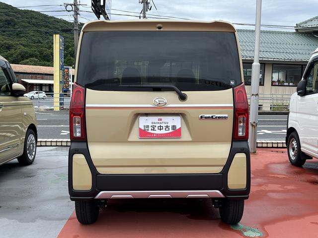 タントファンクロス４ＷＤ　　ＬＥＤヘッドライト　両側パワースライドドア　前席シートヒーター　記録簿　禁煙車　認定中古車　レーンアシスト　オートマチックハイビーム　衝突回避支援システム搭載車（島根県）の中古車