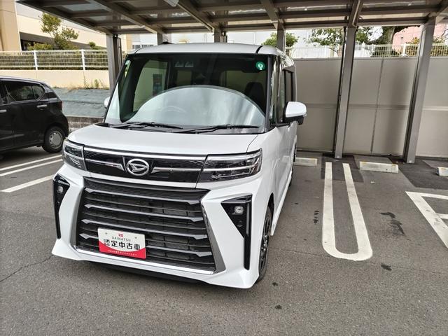 タントカスタムＸ４ＷＤ　　ＬＥＤヘッドライト　両側パワースライドドア　クリアランスソナー　禁煙車　記録簿　認定中古車　レーンアシスト　オートマチックハイビーム　衝突回避支援システム搭載車（島根県）の中古車