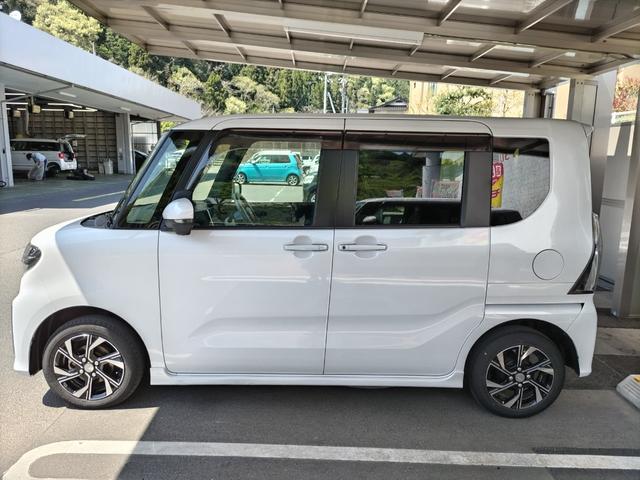 タントカスタムＸ４ＷＤ　　ワンオーナー　９インチナビ　ドライブレコーダー　パノラマモニター　ＬＥＤヘッドライト　クリアランスソナー　前席シートヒーター　両側パワースライドドア　禁煙車　　衝突回避支援システム搭載車（島根県）の中古車