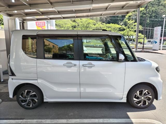タントカスタムＸ４ＷＤ　　ワンオーナー　９インチナビ　ドライブレコーダー　パノラマモニター　ＬＥＤヘッドライト　クリアランスソナー　前席シートヒーター　両側パワースライドドア　禁煙車　　衝突回避支援システム搭載車（島根県）の中古車