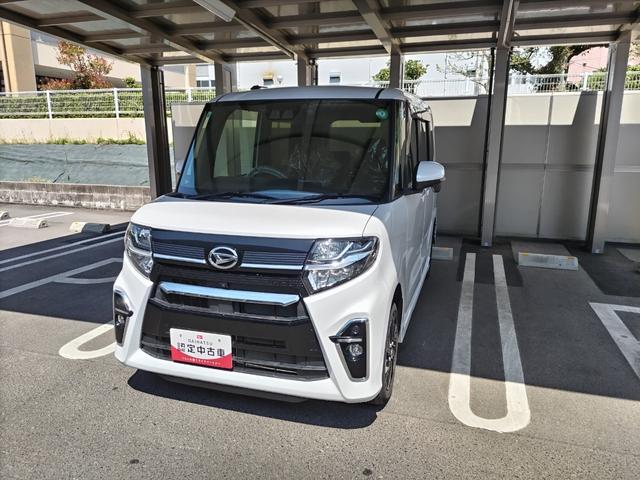 タントカスタムＸ４ＷＤ　　ワンオーナー　９インチナビ　ドライブレコーダー　パノラマモニター　ＬＥＤヘッドライト　クリアランスソナー　前席シートヒーター　両側パワースライドドア　禁煙車　　衝突回避支援システム搭載車（島根県）の中古車