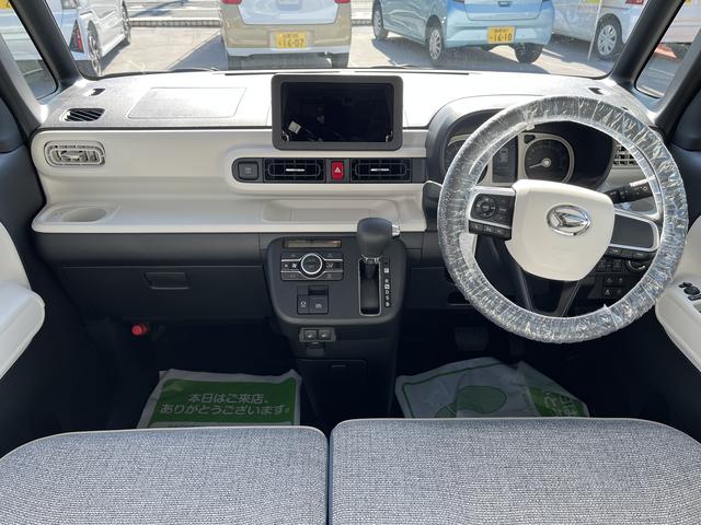 ムーヴキャンバスストライプスG4WD ツートンカラー LEDヘッドライト/フォグランプ コーナーセンサー 両側パワースライドドア 運転席/助手席シートヒーター 禁煙車 記録簿 認定中古車 レーンアシスト 衝突回避支援システム搭載車(島根県)の中古車