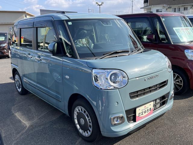 ムーヴキャンバスセオリーＧＬＥＤヘッドライト／フォグランプ　コーナーセンサー　運転席／助手席シートヒーター　禁煙車　記録簿　認定中古車　衝突回避支援システム搭載車（島根県）の中古車