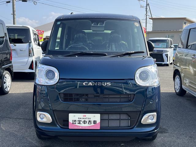 ムーヴキャンバスセオリーＧ４ＷＤ　ＬＥＤヘッドライト／フォグランプ　コーナーセンサー　両側パワ−スライドドア　運転席／助手席シートヒーター　禁煙車　記録簿　認定中古車　レーンアシスト　衝突回避支援システム搭載車（島根県）の中古車
