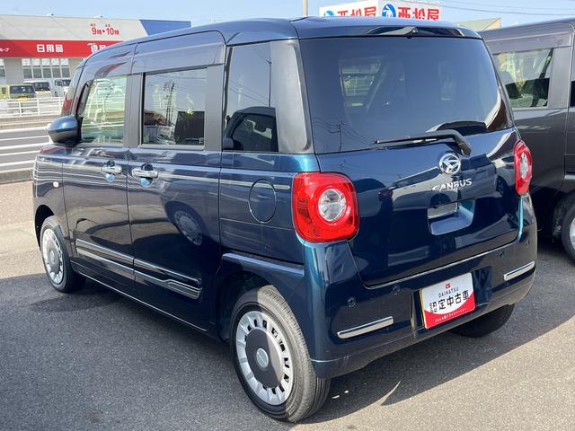 ムーヴキャンバスセオリーＧ４ＷＤ　ＬＥＤヘッドライト／フォグランプ　コーナーセンサー　両側パワ−スライドドア　運転席／助手席シートヒーター　禁煙車　記録簿　認定中古車　レーンアシスト　衝突回避支援システム搭載車（島根県）の中古車