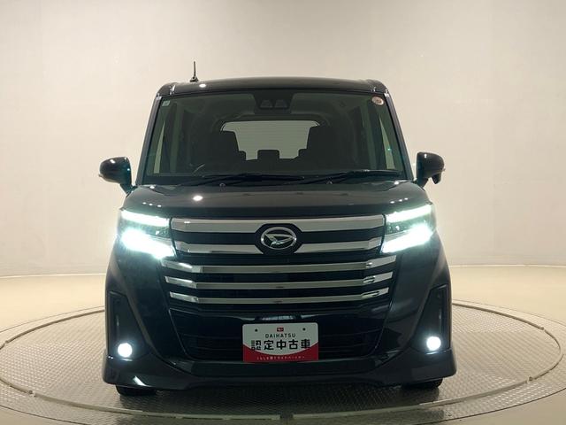 トールカスタムＧ　ターボ　電動パーキングブレーキ　ブレーキホールドＬＥＤヘッドランプ・フォグランプ　　１５インチアルミホイール　オートライト　プッシュボタンスタート　クルーズコントロール　　コーナーセンサー　パワースライドドア　キーフリーシステム（広島県）の中古車