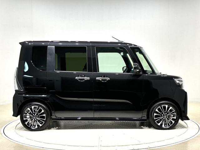 タントカスタムＲＳ　ターボ　両側電動スライドドア　キーフリーパノラマモニター対応純正ナビ装着用アップグレードパック　運転席・助手席シートヒーター　電動パーキングブレーキブレーキ　オートブレーキホールド機能　本革巻ステアリングホイール　本革巻シフトレバー（広島県）の中古車