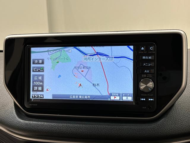 ムーヴカスタム X SA ナビ バックカメラ ETCフォグランプ 運転席シートヒーター アルミホイール オートライト プッシュボタンスタート セキュリティアラーム 電動格納式ドアミラー(広島県)の中古車
