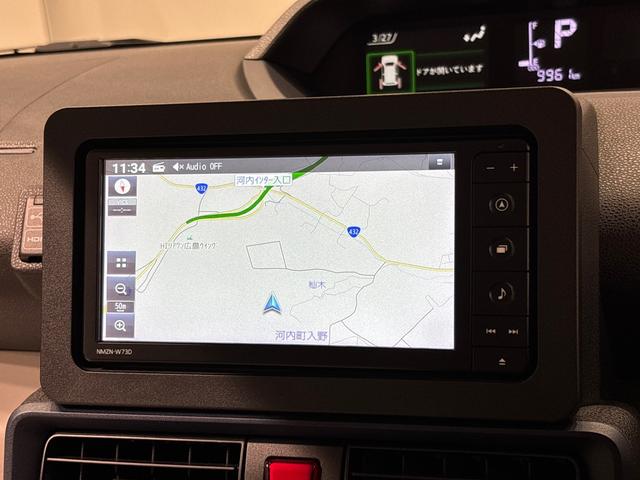 タントＸ　純正ナビゲーション　運転席・助手席シートヒーター純正ナビ装着用アップグレードパック　ドライブレコーダー　電動パーキングブレーキ＋オートホールドブレーキ機能　両側スライド片側電動スライドドア　運転席シートリフター　チルトステアリング（広島県）の中古車
