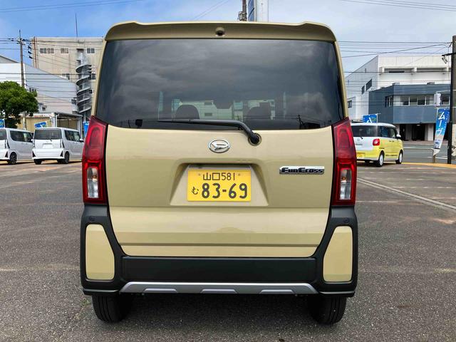 タントファンクロスワンオーナー車　キーレスキー　スマートキ−　アルミホイール　記録簿　ＡＢＳ　エアバッグ（山口県）の中古車