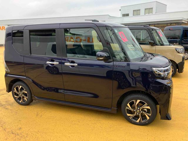 タントカスタムＸ　バックカメラ　シートヒーターｉ−ｓｔｏｐ　衝突被害軽減装置　ＬＥＤヘッドライト　運転席シートヒーター　車線逸脱警報　衝突安全ボディ　アルミホイール　オートＬＥＤ（山口県）の中古車