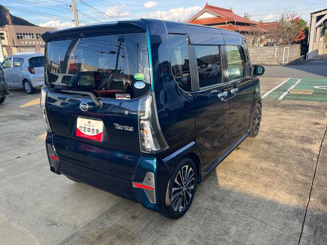 タントカスタムＲＳターボ車　スマートキ−　ワンオーナ車　禁煙　キーフリー　アルミホイール　ＡＢＳ　定期点検記録簿　エアバッグ（山口県）の中古車